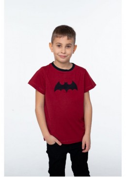 Vidoli бордовая футболка для мальчика Бетмен B-21378S